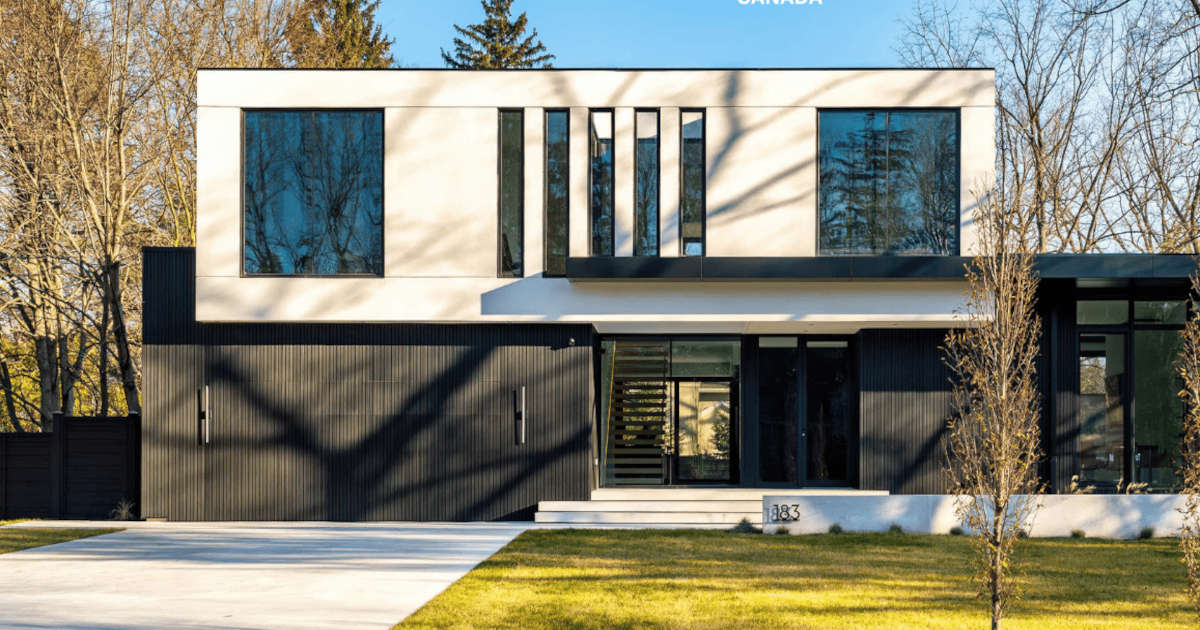 White composite siding